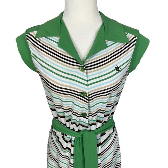 An Original Penguin by Munsingwear Striped Dress Size 8 Retro Golf Tennis NWT - Picture 3 of 12